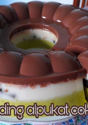 Foto resep Puding Alpukat Oreo Cokelat