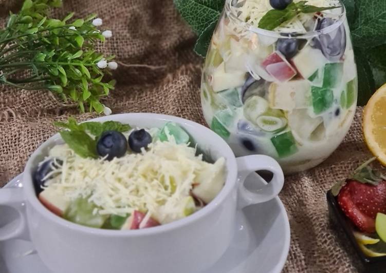 Resep Salad Buah Creamy Sederhana Dan Enak Dan Langkah Memasak