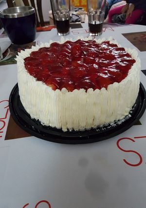 Una foto de Torta de frutillas