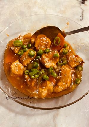 A picture of Chicken Manchurian ❦.