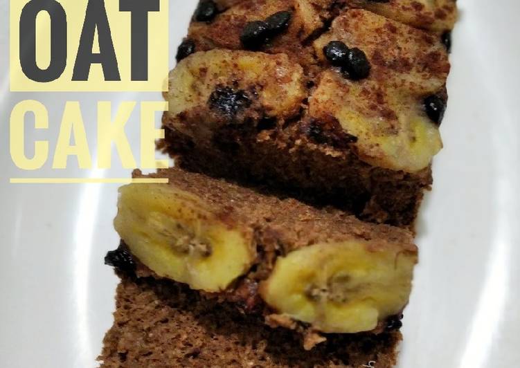 Resep Choco banana oat cake, Enak