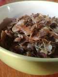 Brotes de lentejas con champiñones salteados