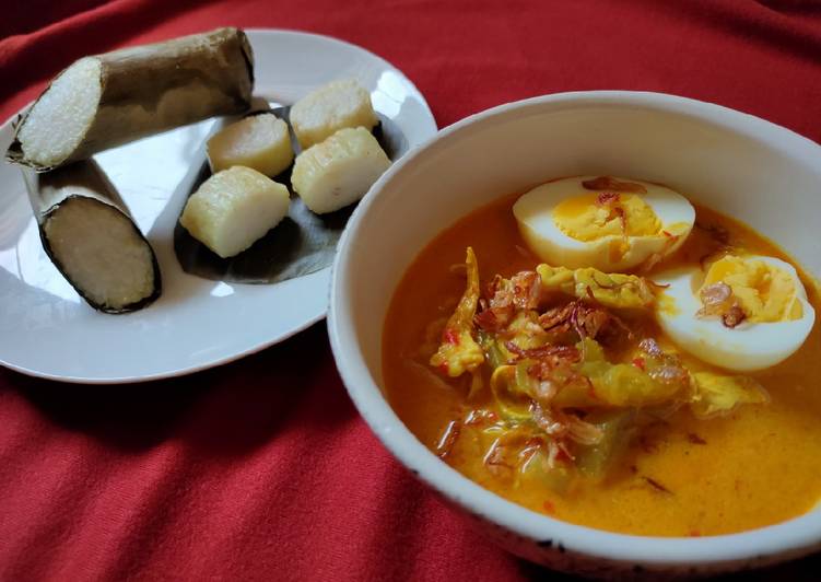 Resep MANTAP! Lontong Sayur Ayam Suwir | Labu Siam | Fiber Creme masakan harian
