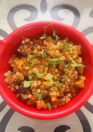 A picture of Sabudana Khichdi.