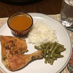 A picture of Easy Baked Chicken Leg Quarters.