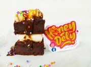 Una foto de brownie de batata