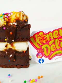 Una foto de Brownie de camote