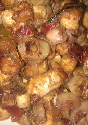 Foto resep Cumi Asin tahu pedas