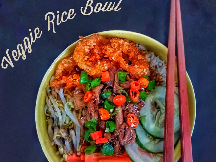 Resep Veggie Rice Bowl, Enak Banget