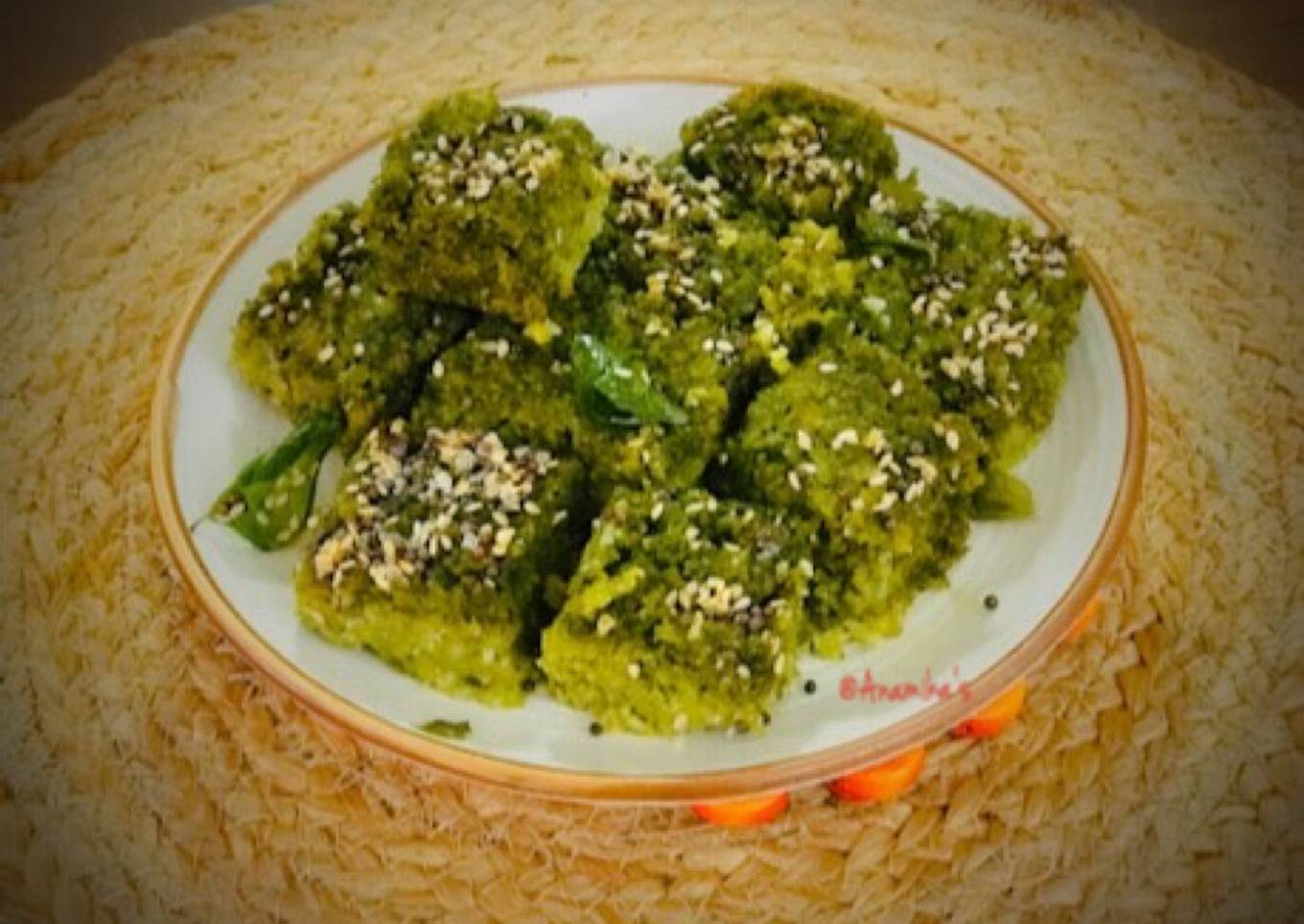 Instant Toor Dal-Palak Dhokla- Under 20 mins time 😋