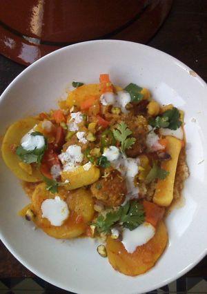 A picture of Meatballs couscous.