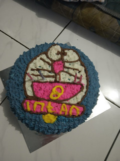 Foto resep Kue ultah Doraemon