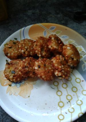A picture of Sago Vada (sabudana vada).