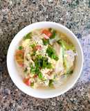 BÚN CANH TRỨNG CÀ CHUA 🍅 ft. 🍄