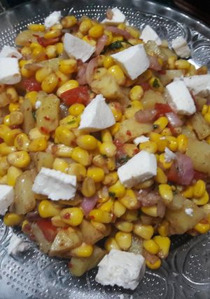 चटपटा कॉर्न सैलेड रेसिपी मुख्य फोटो