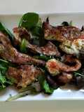 Chuletitas de conejo con patatines