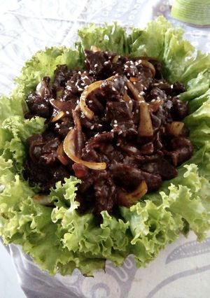 Foto resep Beef teriyaki ala hokben 😅