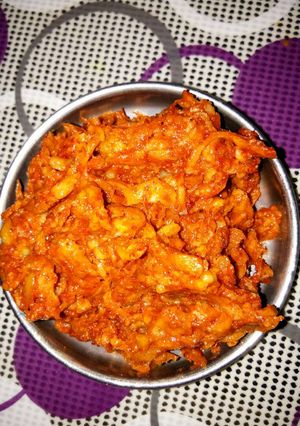 A picture of Hing ka kachi Kari ka Achar.