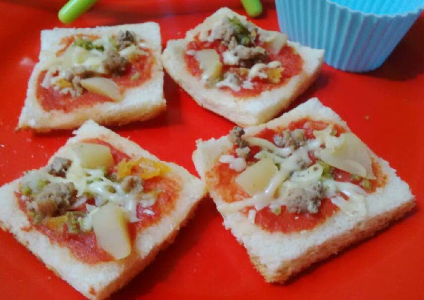 Pizza Mini super simpel - Bekal - MP ASI 1y+