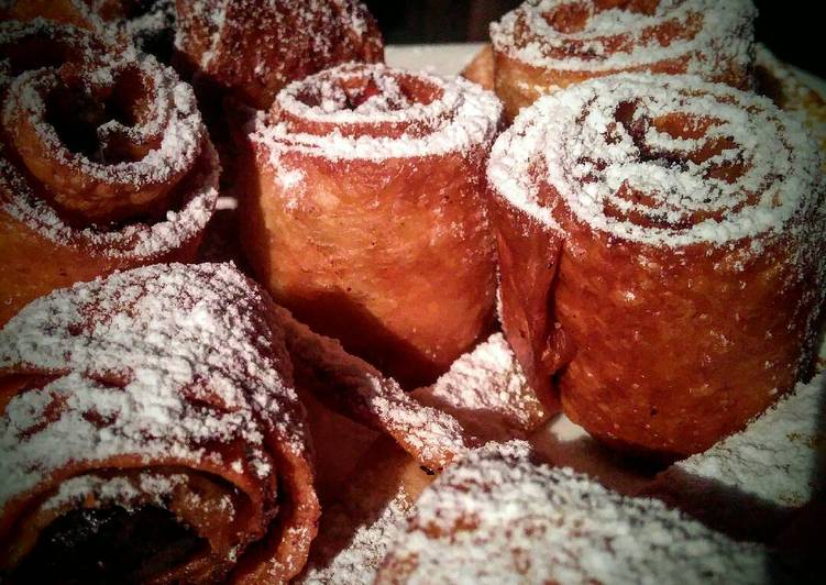 Rollos de Nieve con bacon y ciruelas pasas!!