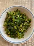 Stir-Fried Mustard Greens with Dill
