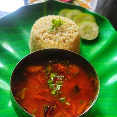 A picture of Plum Rasam.