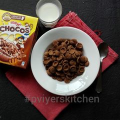 A picture of Multigrain Choco Cereal | Choco Flakes | bake without oven.