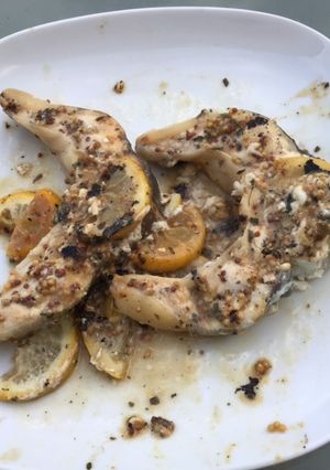 Une photo de Darnes de congre marinées (marinade maison et citron)