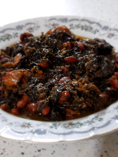 عکسی از دستور خورشت آلو اسفناج