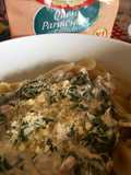 Corbatitas a la Florentina con un toque de atún