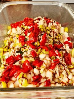 Una foto de Ensalada de alubias