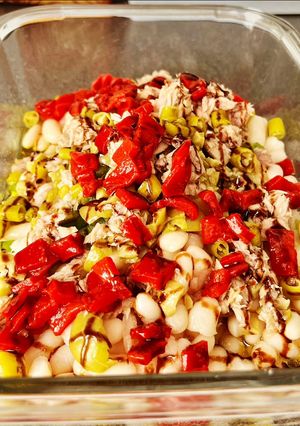 Una foto de Ensalada de alubias