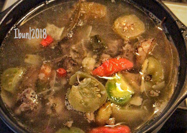 Resep Garang Asam Iga Tanpa Daun Pisang Yang Enak