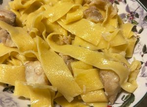Foto di Pappardelle con il ragù di rana pescatrice