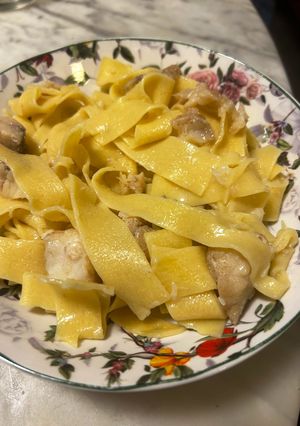 Foto di Pappardelle con il ragù di rana pescatrice