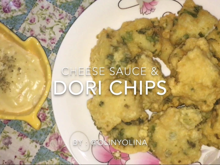 Cara Mudah Membuat Resep  Dori Chips &amp;amp; Cheese Sauce (Ikan Dori Goreng Tepung dan Saus Keju) yang Enak, Lezat Sekali