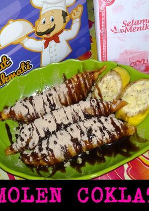 Foto resep Molen pisang toping coklat