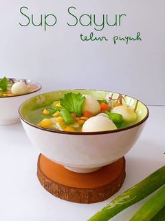 Foto resep Sup Sayur Telur Puyuh