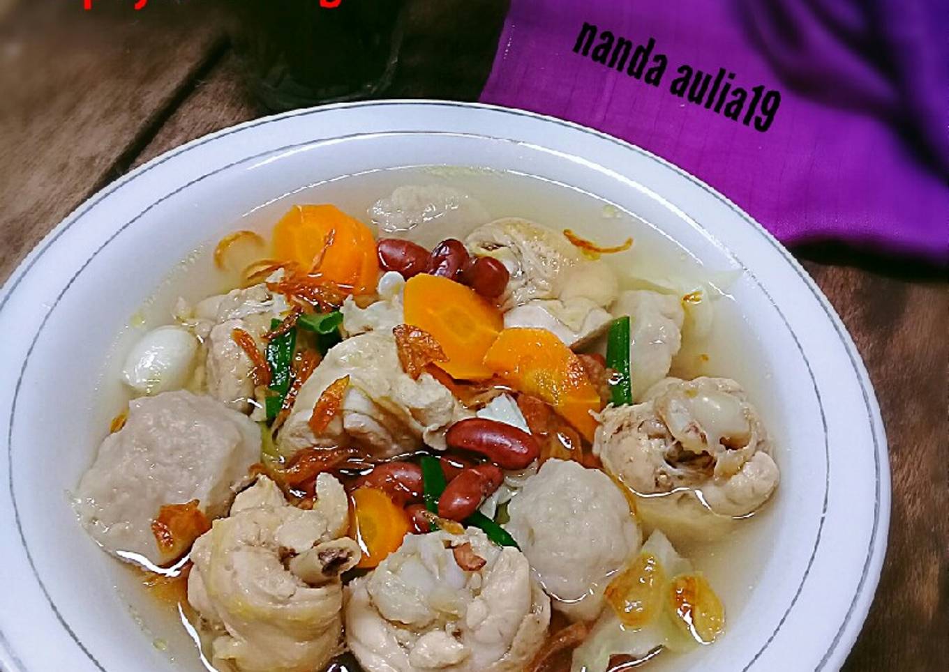 Sop ayam kacang merah