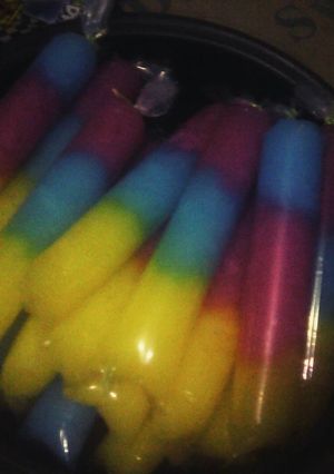 Foto resep Es lilin pelangi