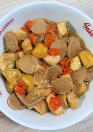 Foto resep Oseng tahu sosis saos tiram