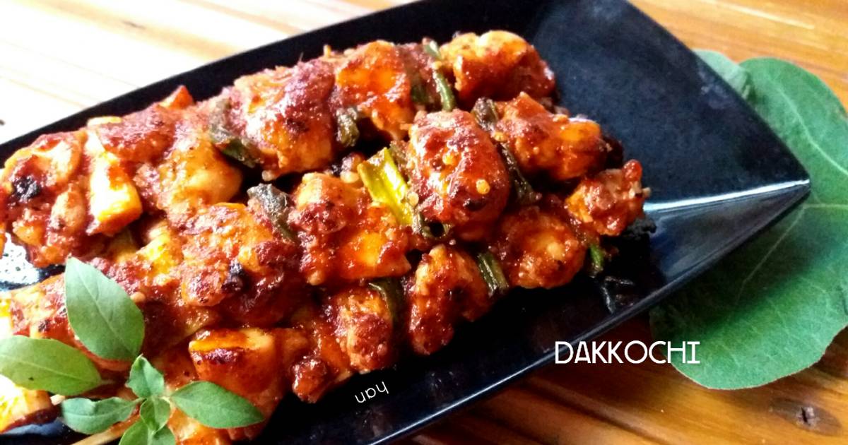 Resep Dakkochi Sate Ayam A La Korea Halal Version Oleh Izzahan