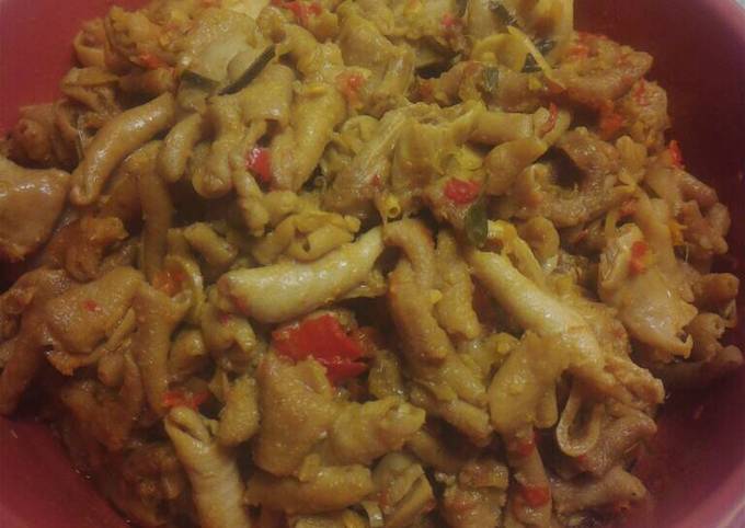 Bagaimana Membuat Usus ayam tumis bumbu betutu, Bikin Ngiler