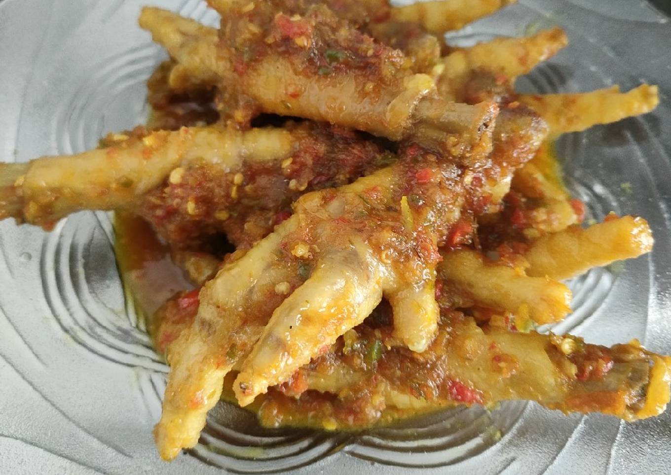 Ceker pedas mantap