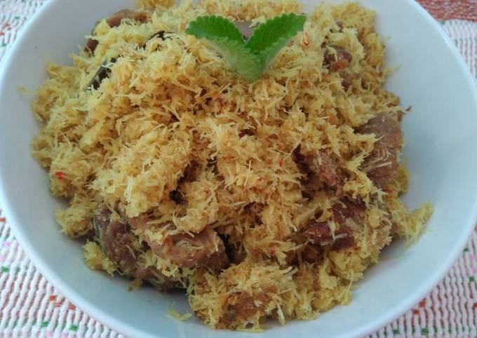  Resep enak membuat Serundeng daging yang lezat