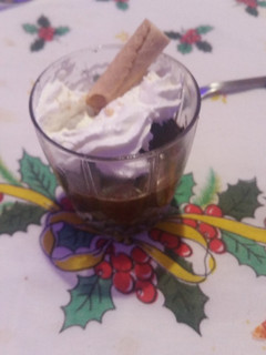 Una foto de Mousse de chocolate