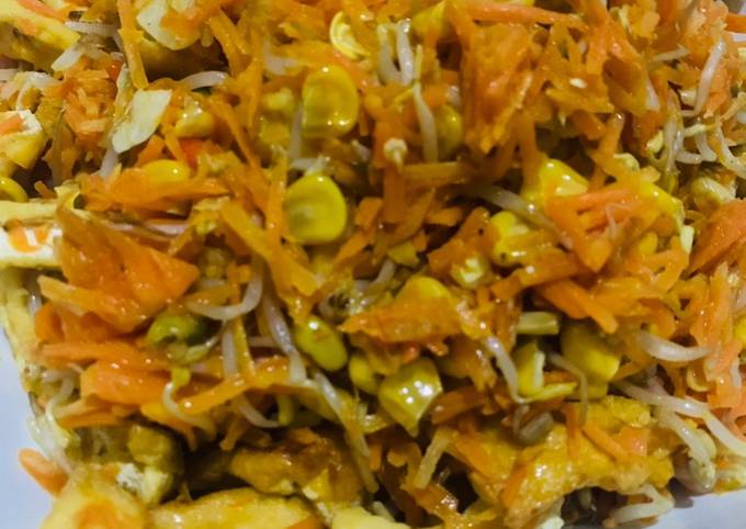 Resep Tumis wortel, tahu tauge jagung manis pedas Anti Gagal