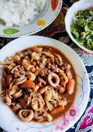 Gambar Sotong goreng tumis
