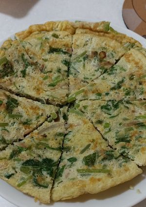 Foto resep Omelette Bayam Ikan Tuna
