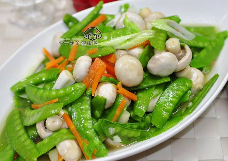 金箔的健康煮發表的清炒荷蘭豆蘑菇食譜 Cookpad 金箔的健康煮發表的清炒荷蘭豆蘑菇食譜 Cookpad